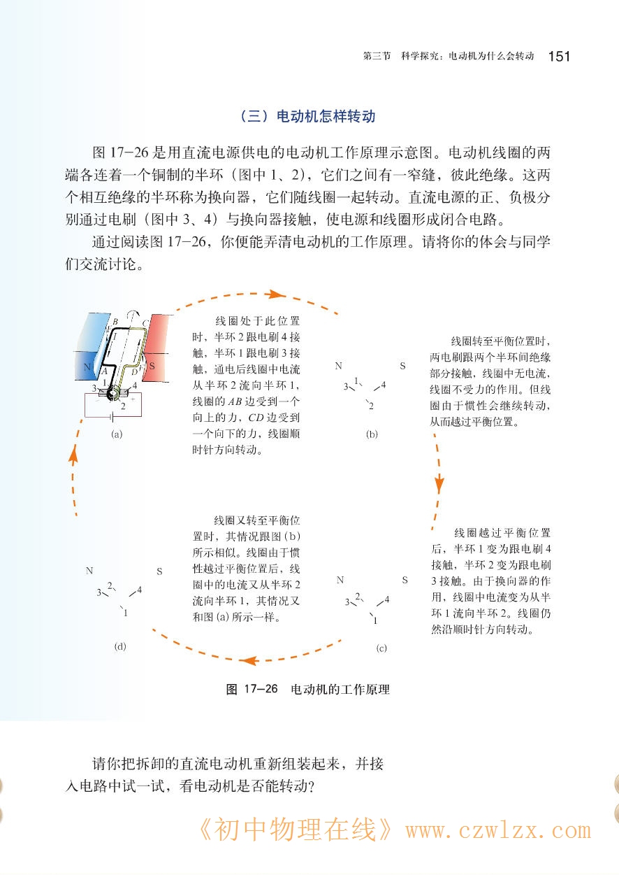 《17.3科学探究：电动机为什么会转动》3