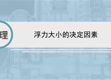 人教版八年级物理下册视频微课堂： 10.2浮力大小的决定因素